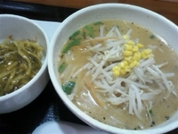 「Aランチ（ミニあんかけ高菜丼+みそらーめん）800円」@中華厨房 かたぎりの写真