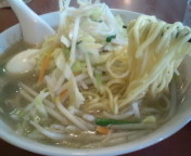 「タンメン600円（ゆで卵サービス）」@珍來総本店 八潮ドライブイン店の写真