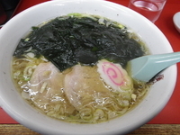 「わかめラーメン+餃子」@鶴廣の写真