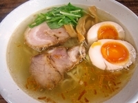 「塩ラーメン（650円）+味付半熟玉子（100円）」@麺家 ゐをりの写真