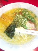 「シャモラーメン塩（680円）」@麺家 うえだの写真