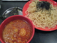 「つけそばセット（辛味噌×2倍・大）  [1,000円]」@廣島つけ麺本舗 ばくだん屋 六本木店の写真