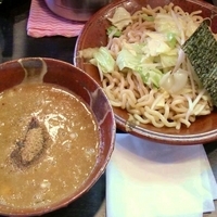 「馬豚骨濃厚魚介つけ麺 リゾット割」@麺屋五右衛悶の写真