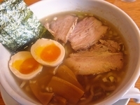 「徳丸（小）（麺量150g）（650円）+チャーシュー増しハーフ（」@煮干そば とみ田の写真