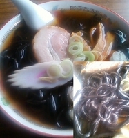 「いかすみラーメン（700円）」@お食事処 満福の写真