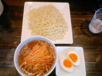 「つけ麺+味玉+ピリ辛ネギ（麺多）」@麺工房HIRAMAの写真