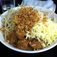 「汁なし（チーズ、温玉入り）」@ラーメン浜田家の写真