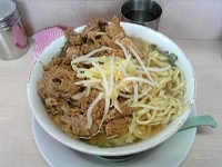 「ドカ盛豚ラーメン（ヤサイ少なめ）」@ラーメン二郎 高田馬場店の写真