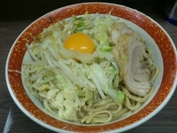 「小 汁なし 650円 + 80円」@ラーメン二郎 横浜関内店の写真