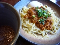 「キーマカレーぶっかけ・ライス付き（950円）」@東京豚骨拉麺 ばんから 柏豊四季店の写真