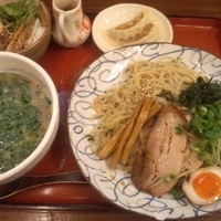 「岩のりつけ麺（塩）竹風セット 1050円」@支那そば 竹風の写真