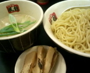 「白とんこつ（麺300g）600円+極太あぶりメンマ（クーポン券利」@つけ麺 風龍 秋葉原店の写真