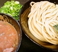 「濃厚豚骨つけ麺（中）+ネギ増し（800円+100円）」@無鉄砲 つけ麺 無極の写真