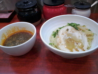 「冷し辛つけ麺」@とんこつラーメン 博多風龍 渋谷店の写真