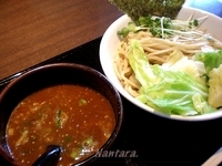 「つけ麺（大）+キャベツ」@ブラウンの写真