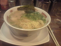「ラーメンばりかた+替え玉（600円+120円）」@博多ラーメン もえぎ野の写真
