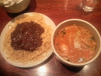 「味噌カレーつけ麺（ちょい辛）+味玉」@酒と肴と麺の店 田村屋の写真