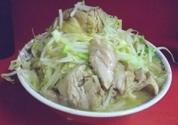 「大ラーメン豚入り+ニンニク」@ラーメン二郎 ひばりヶ丘駅前店の写真