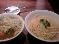 「つけ麺750円+野菜150円+味玉サービス」@つけめんTETSU 壱の木戸 水戸店の写真