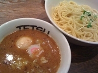 「つけめん 750円+味玉（サービス券）」@つけめんTETSU 壱の木戸 水戸店の写真