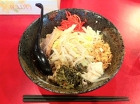 「まぜそば小（ニンニク、アブラ）」@麺や 唯桜の写真