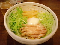 「こってり汁なし750円+瓶ビール450円」@麺屋 旬の写真