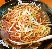 「かけらーめん（煮干し）+半炒飯（500円）」@中華食堂 一番館 高田馬場店の写真
