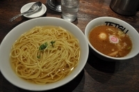「つけ麺（あつもり）+味玉」@つけめんTETSU 壱の木戸 水戸店の写真