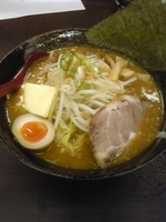 「味噌カリーバター麺（大盛） ￥780円+￥100円」@ラーメン道 徳治郎の写真