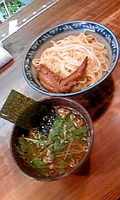 「つけ麺（中）800円+手羽先煮（クーポン）」@麺屋 翔丸の写真