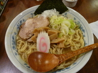 「濃厚中華そば（680）+中盛（100）」@特製もりそば 瑛の写真