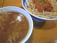 「ミートカレーつけ麺（大盛）+味玉」@麺奏ハモニカの写真