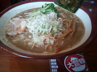「中農にぼし麺中盛り（850円）」@大八車の写真