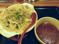 「水餃子入りネギ生姜煮込みラーメン ピリ辛つけ麺風」@和香佐の写真