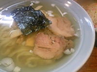 「ラーメンセット（塩ラーメン+半チャーハン+サラダ）」@佐野ラーメン たかのの写真