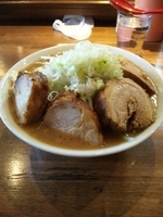 「小らーめん（デフォルト）+豚マシ」@喜元門 つくば研究学園店の写真