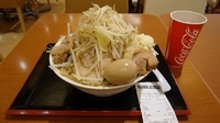 「ラーメン大（全部をW）」@ジャンクガレッジ イオンレイクタウンmori店の写真