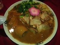 「特製中華そば（大盛）+煮玉子」@井出商店 新横浜ラーメン博物館店の写真