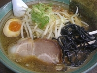 「黒味噌黒麺 800円」@ラーメン道 徳治郎の写真