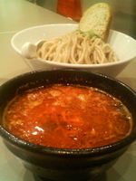 「海老トマトつけ麺（全部入り￥1150）」@つけ麺 五ノ神製作所の写真