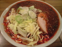 「鷹の爪らーめん 中盛り」@中華そば・特製もりそば 己勝軒 満帆の写真