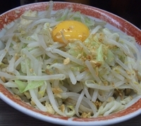 「小汁なし（ヤサイニンニク）」@ラーメン二郎 横浜関内店の写真