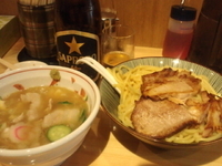 「ガーリック豚塩つけ麺大」@五反田 海月の写真