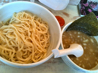 「つけめん中盛（750円）+アーモンド☆らー油（50円）」@ORAGA NOODLESの写真