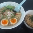 梅塩ラーメン720円+チャーシュー飯220円