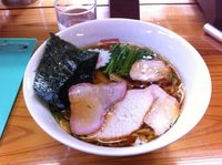 「手打中華そば」@とら食堂の写真