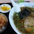 手打ちラーメン+桜えびかき揚げ丼￥750