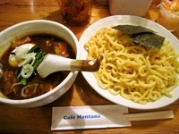 「カリーつけ麺（中盛）（950円）」@Cafe Montanaの写真