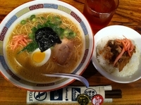 「アサラーメン（豚めし付）」@博多一風堂 五反田店の写真