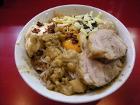 「特製まぜそば（大）+インド」@ジャンクガレッジ 東大宮店の写真